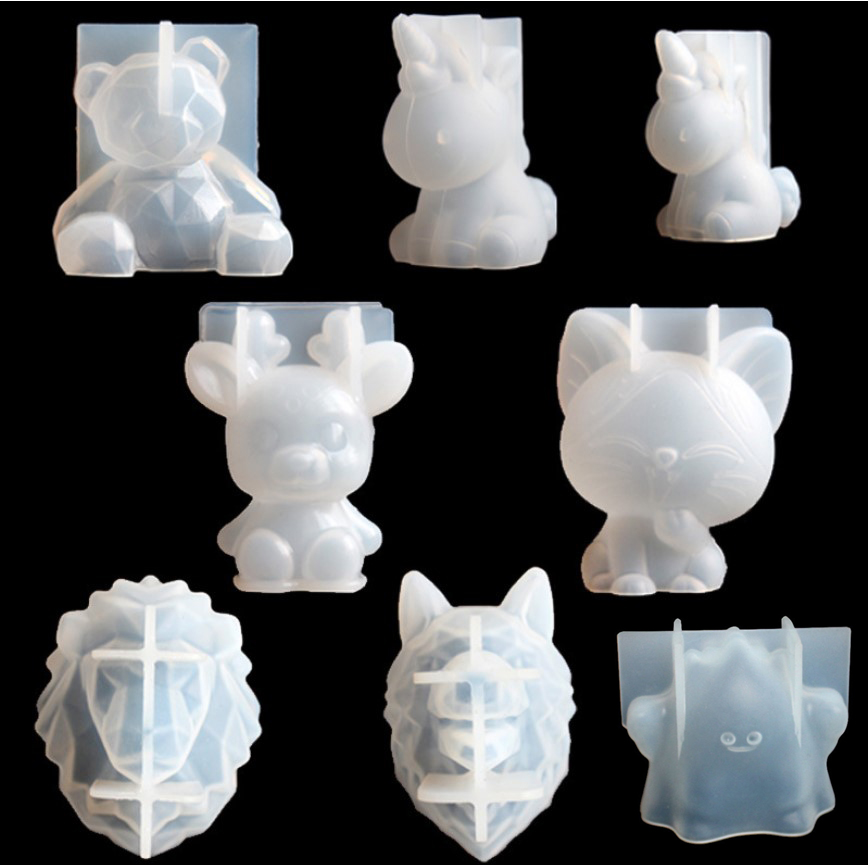 Candle Making Tutorial - Transparente Einhorn Silikon Epoxidharz Formen Geometrie
