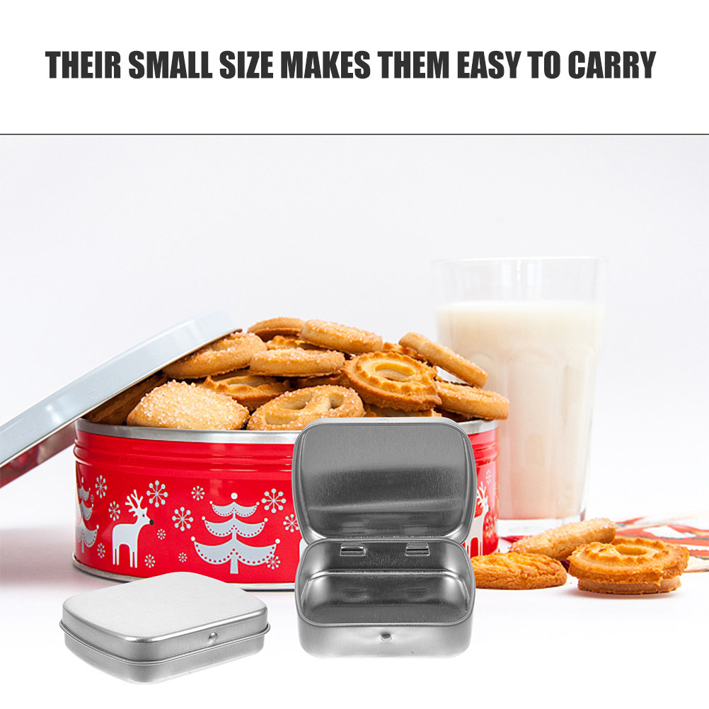 5 Stück tragbare Metallbehälte – Tin Container Lid Bewertung und Preis