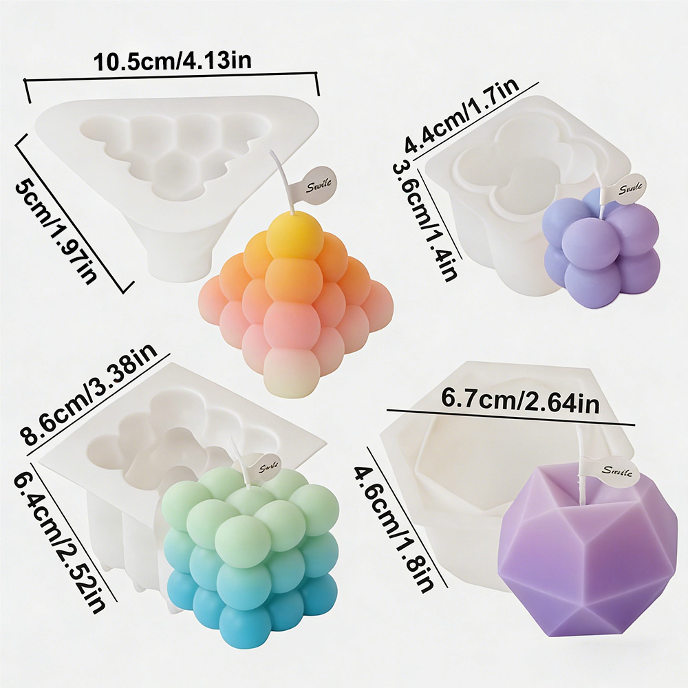 3D Bubble Cube Silikon-Kerzenf – Candle Making Kits Bewertung und Preis